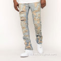 Jean skinny lavé de style hommes vintage hommes